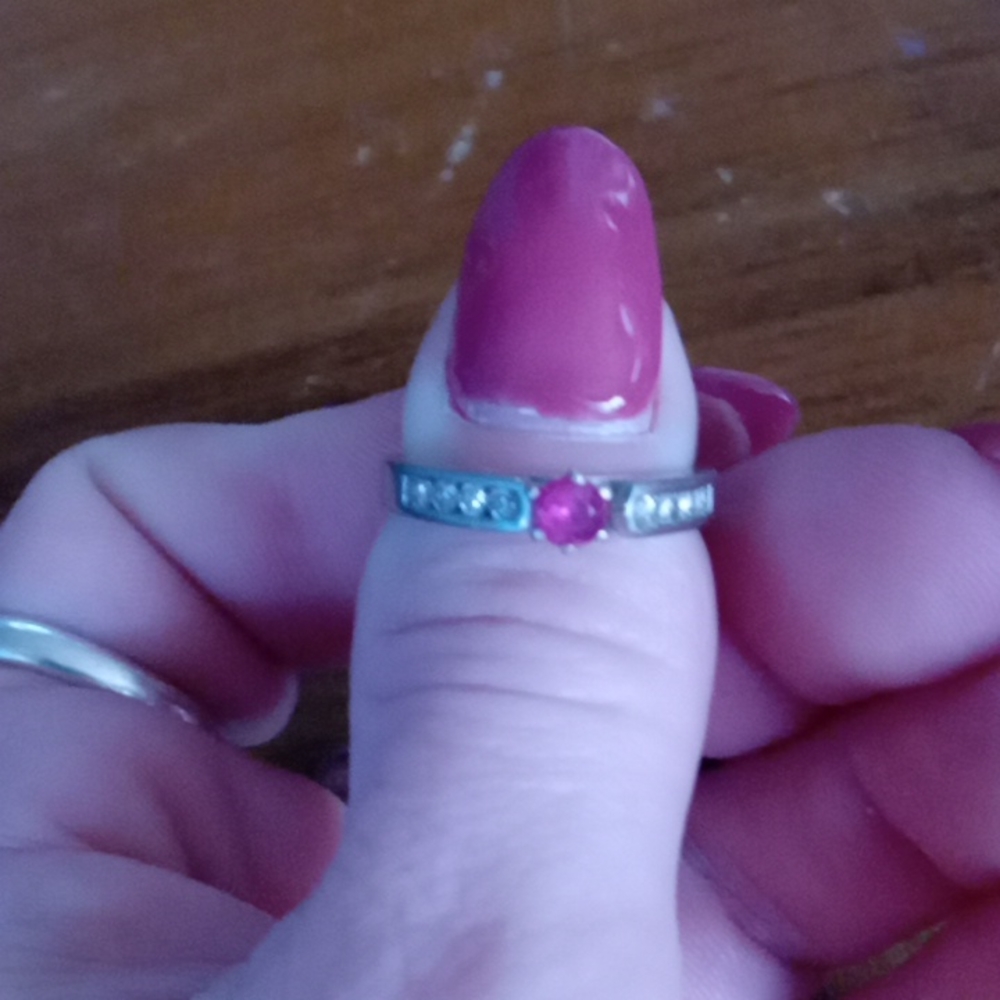 Lab Created Ruby Ring - image 1